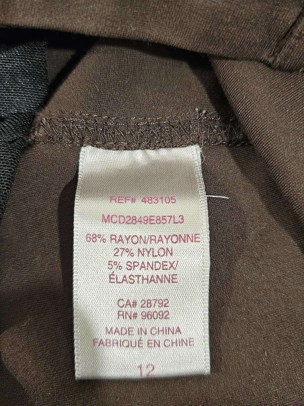 Brown Ponte Knit Pull On Pants Quiet Luxury Minimalist Academia Capsule Wardrobe - Picture 8 of 10